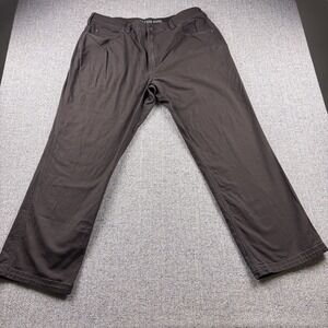Duluth Trading Co Flex Fire Hose 5-Pocket Work Pants Men's Brown 42x32
